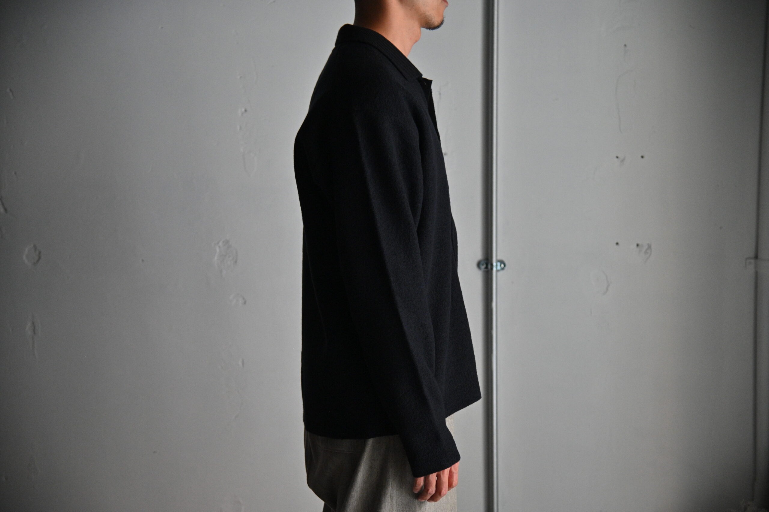 ULTERIOR｜SUPER MILLED FINE WOOL SH-CARDIGAN- STOTELA clothing store