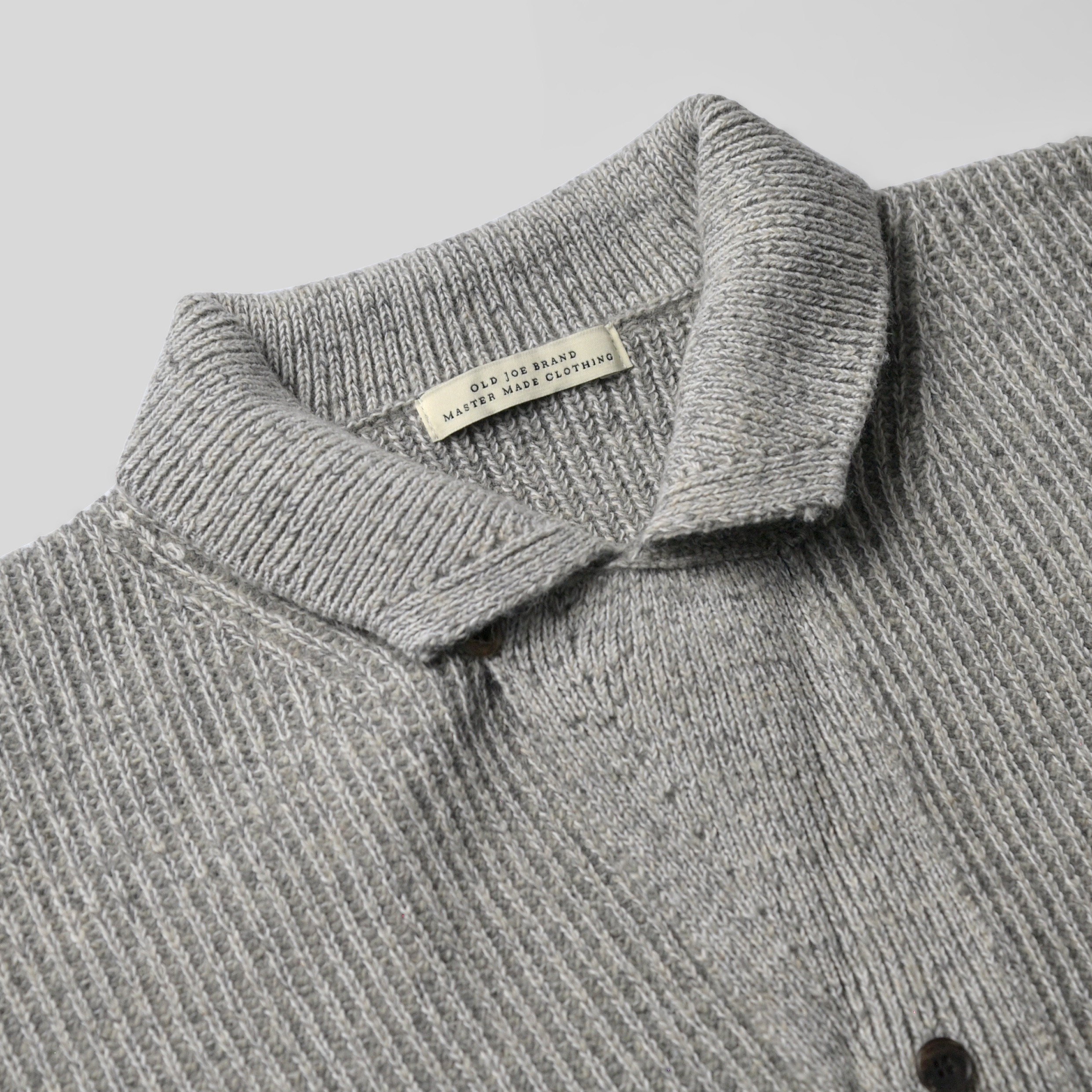 OLD JOE｜BLENDED KEMPI WOOL RAPEL CARDY- STOTELA clothing store