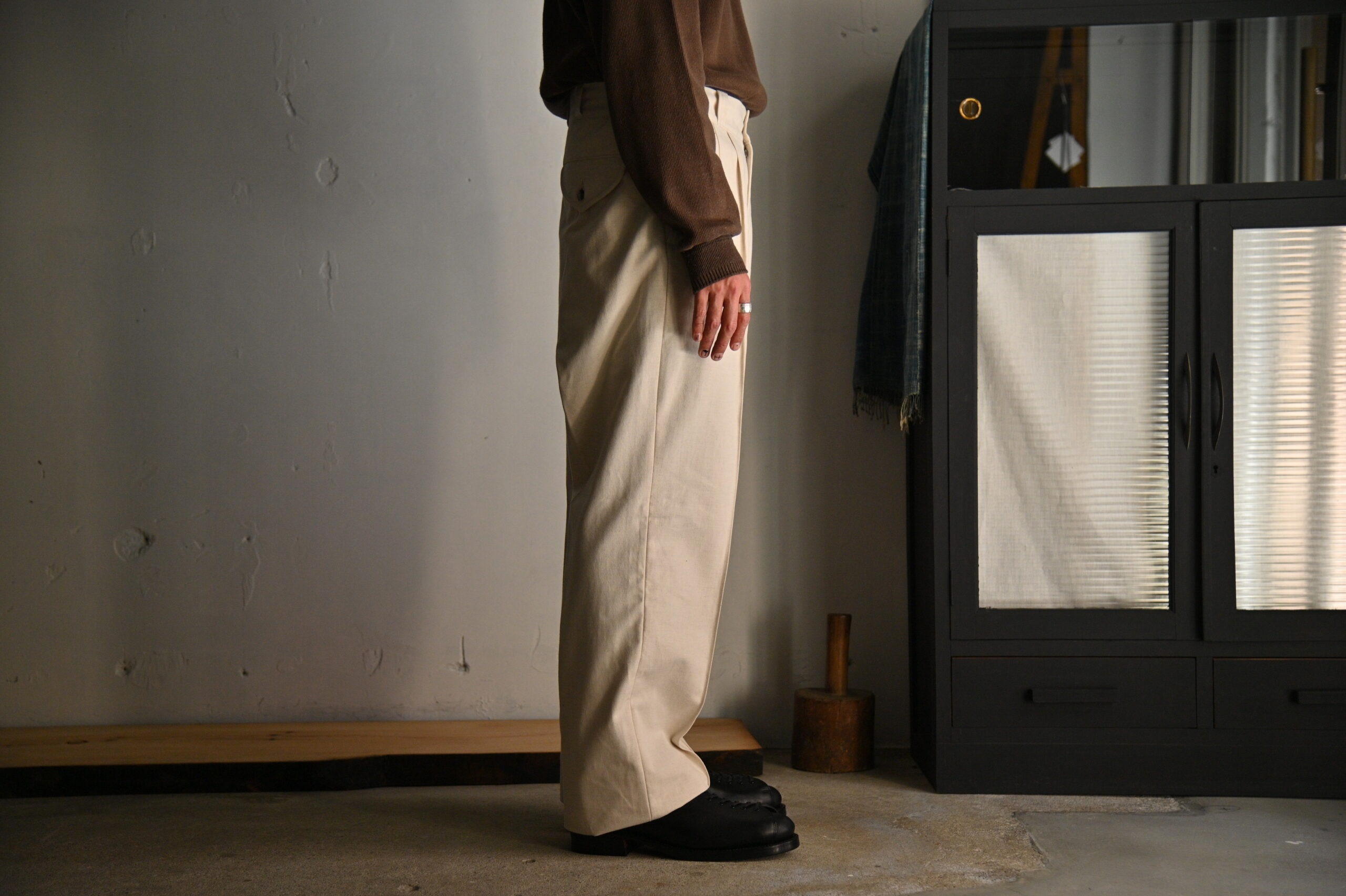 OLD JOE｜FRONT TUCK ARMY TROUSER- STOTELA clothing store