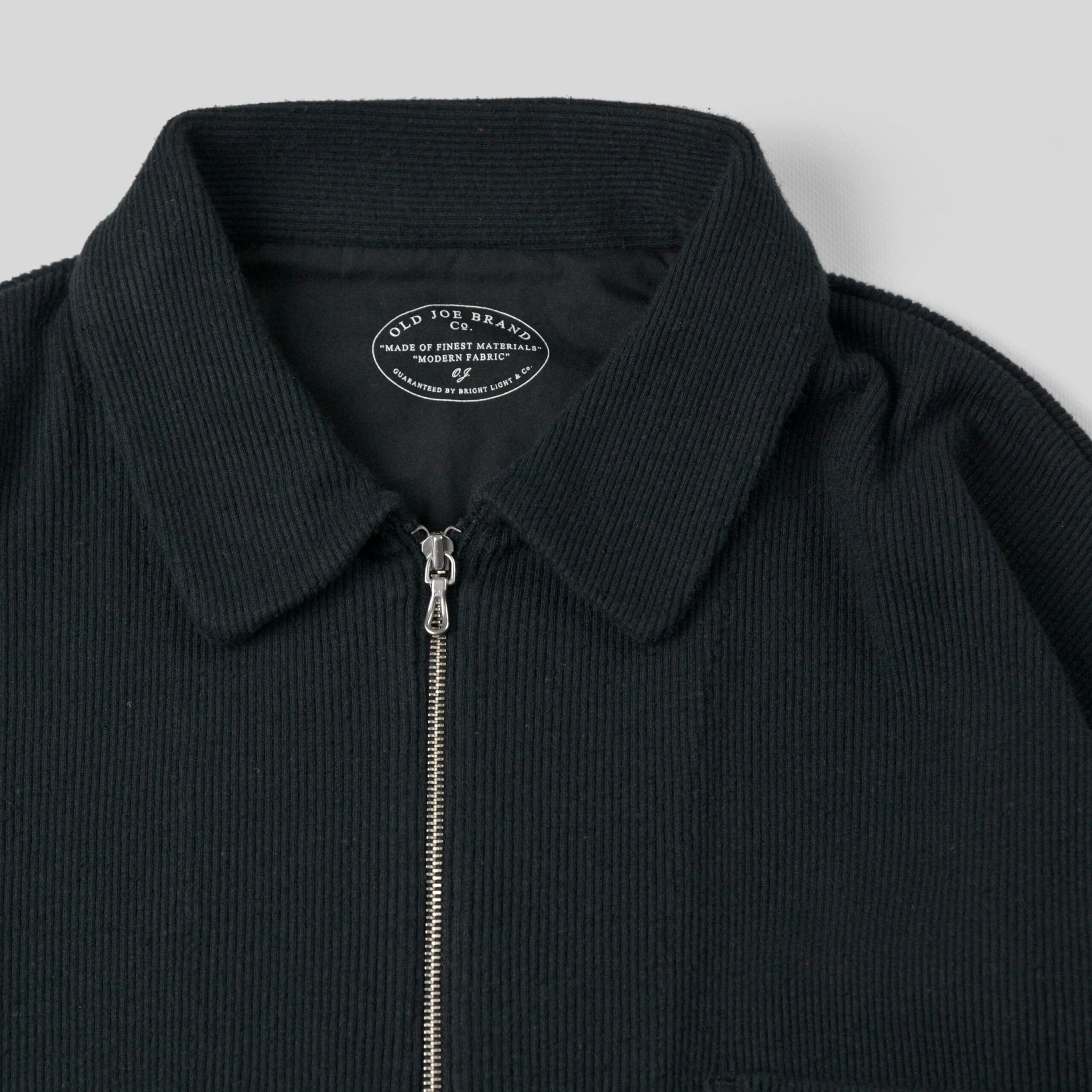 OLD JOE｜QUATER ZIP SILK NEP RIBED SHIRTS- STOTELA clothing store