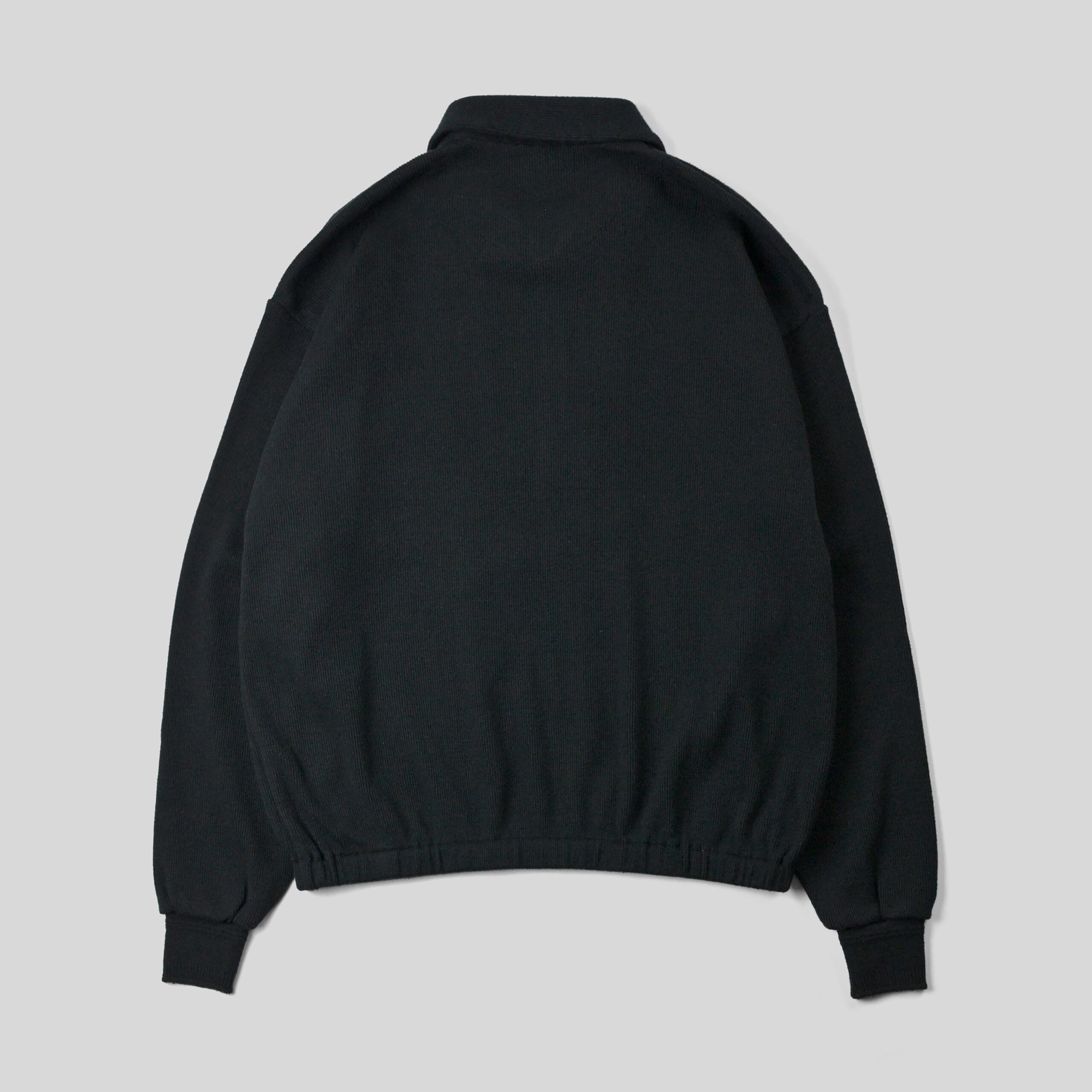 OLD JOE｜QUATER ZIP SILK NEP RIBED SHIRTS- STOTELA clothing store