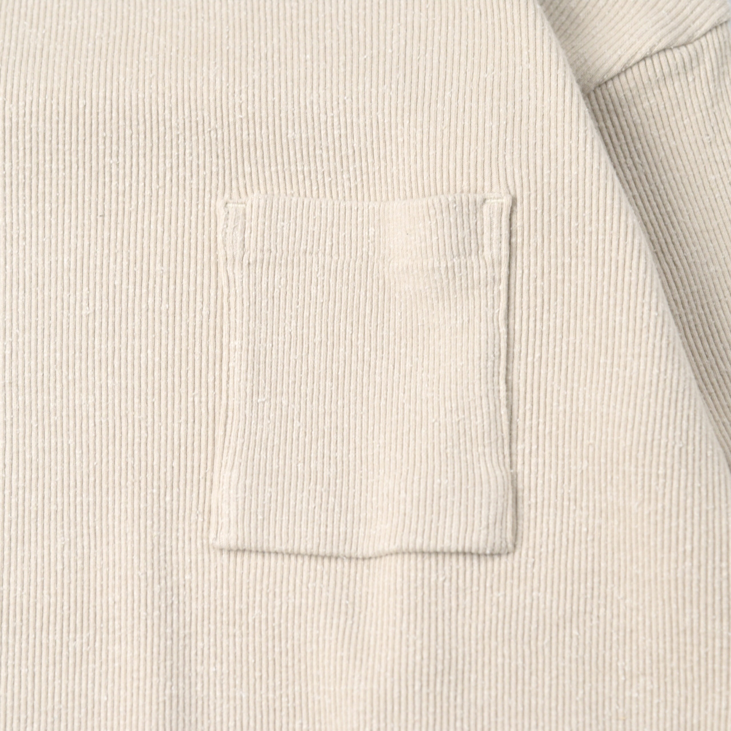 OLD JOE｜MOCK-NECK SILK NEP RIBED TOPS- STOTELA clothing store